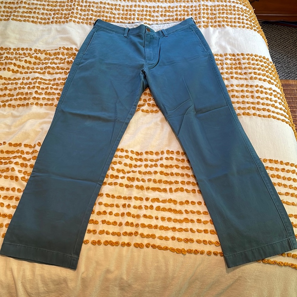 Mens J crew chinos: color: blue size: 35x32